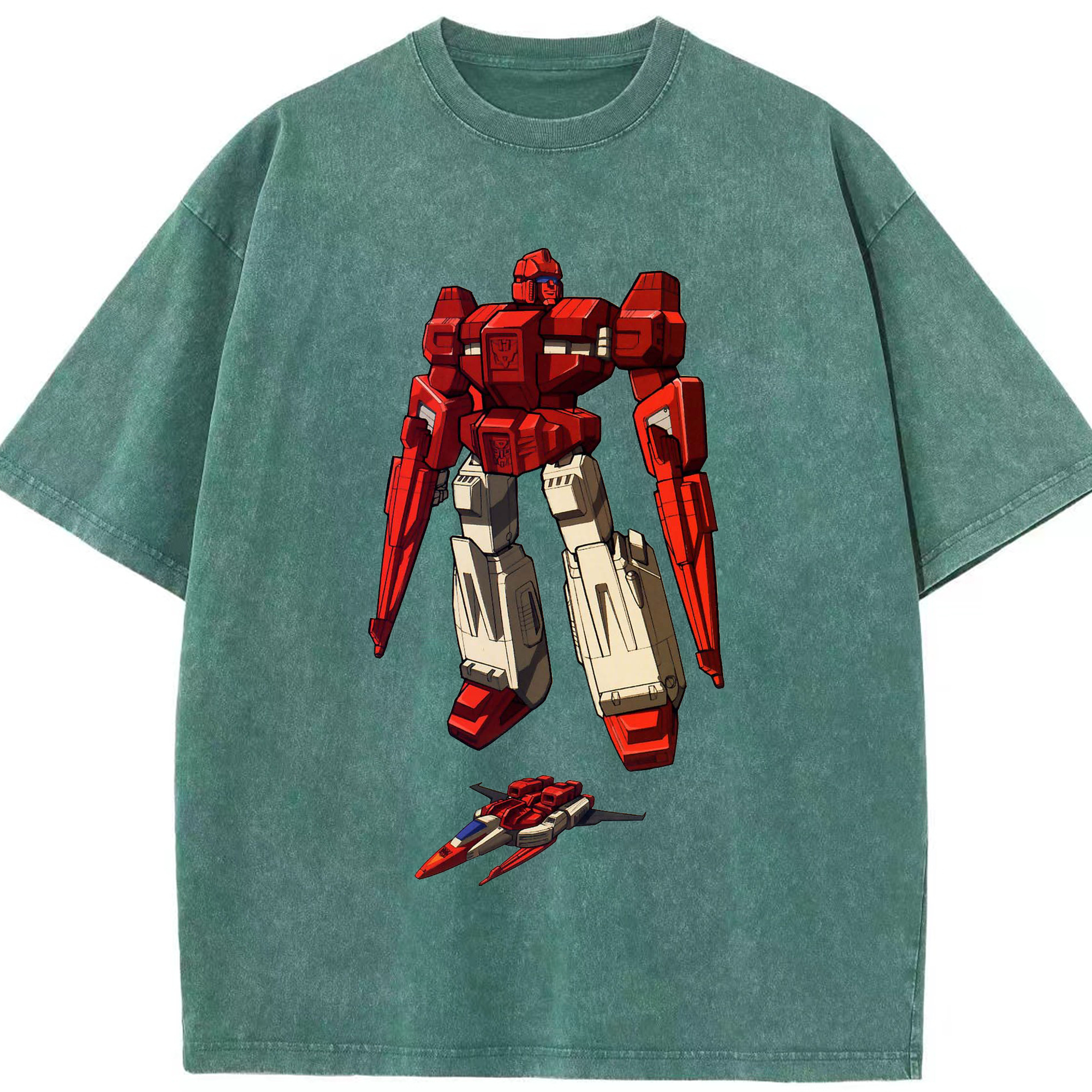 （画像用）  綿100% ヴィンテージ風 半袖Tシャツ（フロントプリント）